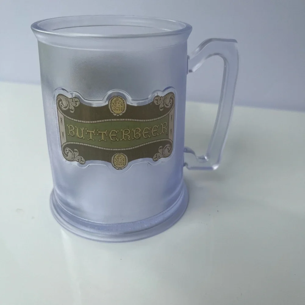 Butterbeer Mug From Universal Studios Harry Potter - Clear Plastic